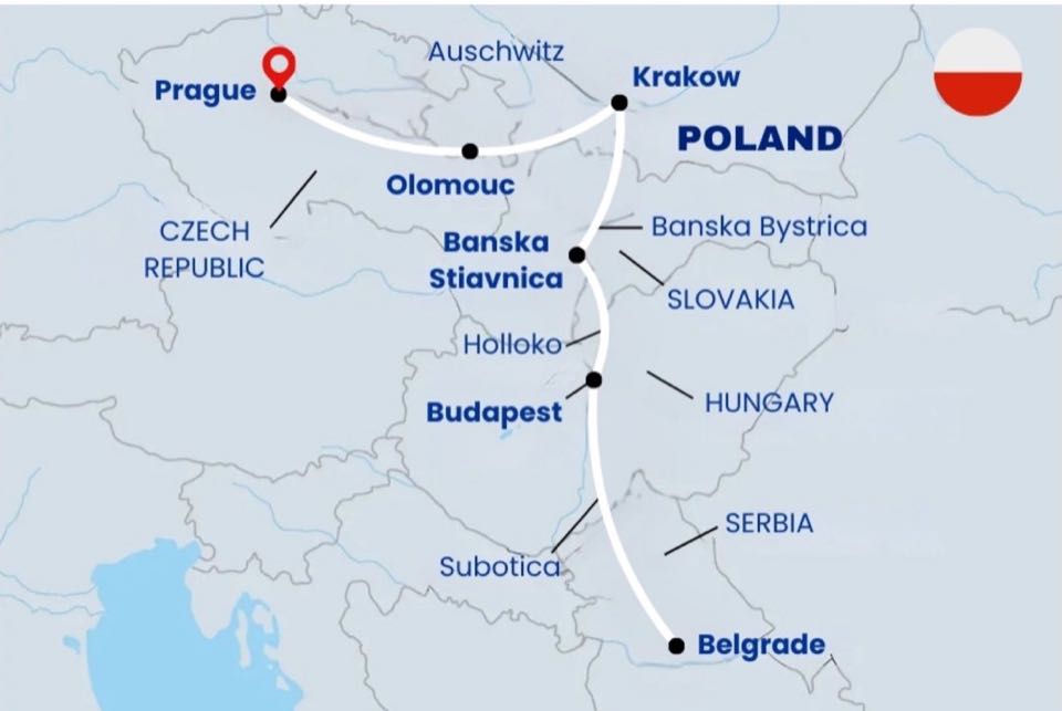 Central Europe 11Nights 12Days (Czech Republic, Poland, Slovakia, Hungary, and Serbia )