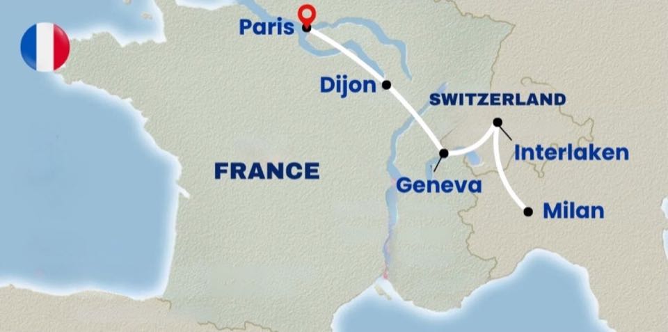 France - Switzerland - Italy 08Nights 09Days
